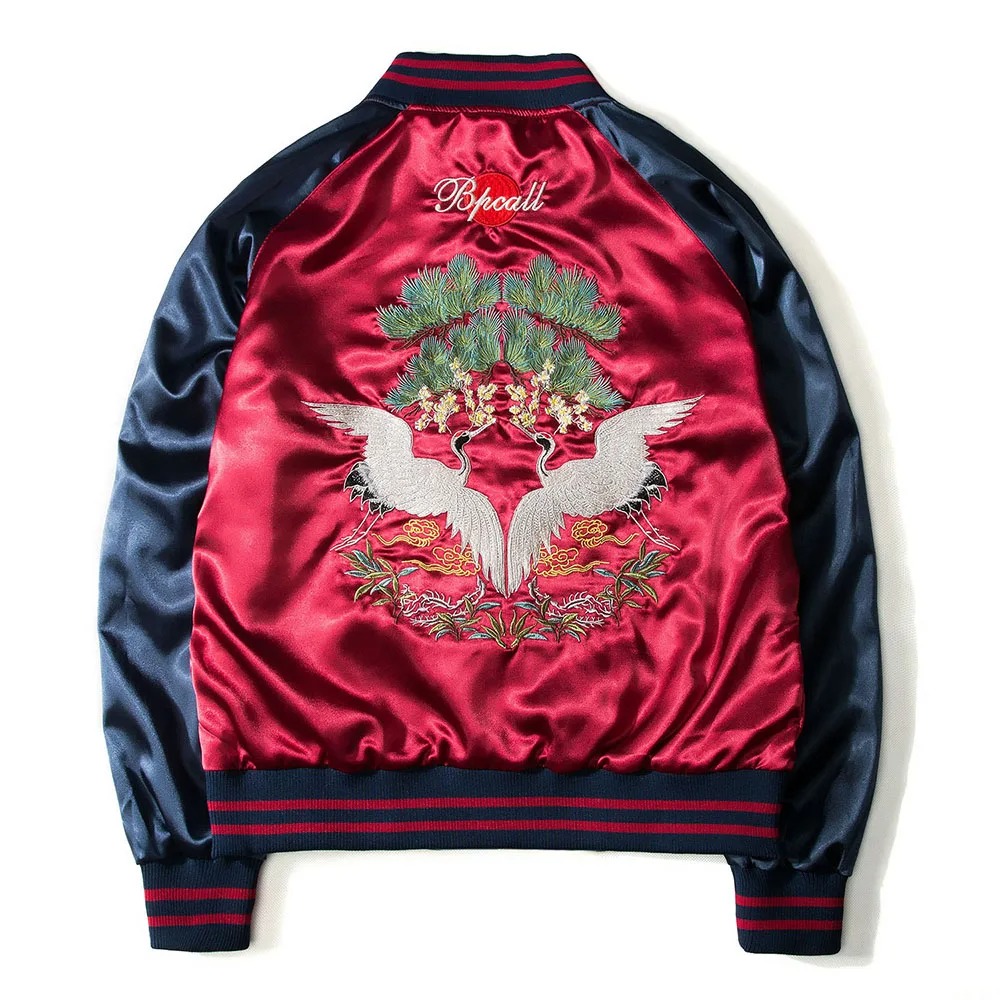 Varsity Jacket Wool - 남성용 리버시블 야구 재킷, 대표팀 재킷,