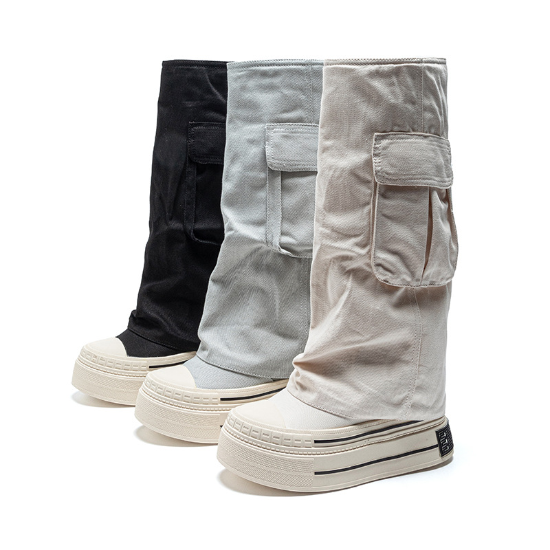 Vintage And Modern Fashion - 12cm 데님 캔버스 2025 가을 겨울