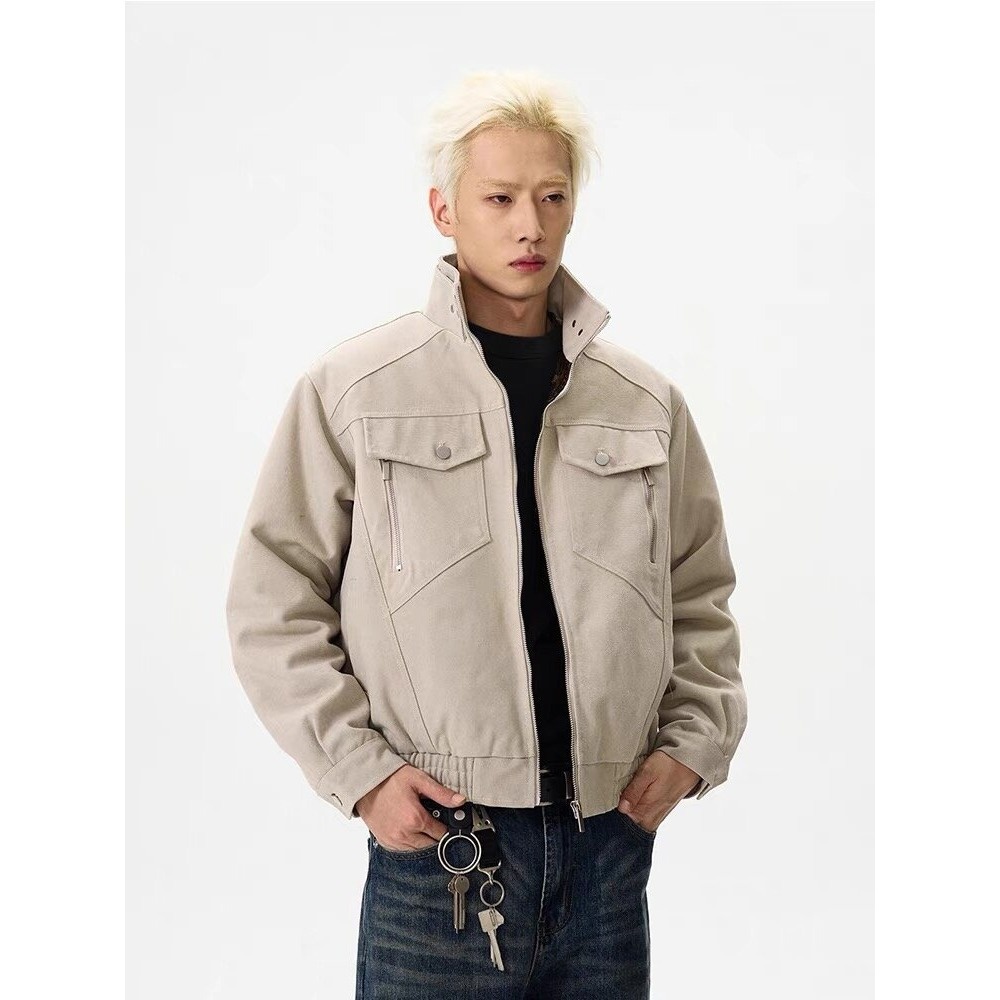 Varsity Jacket Wool - 남성용 겨울 재킷 코트 남성용 퍼리스