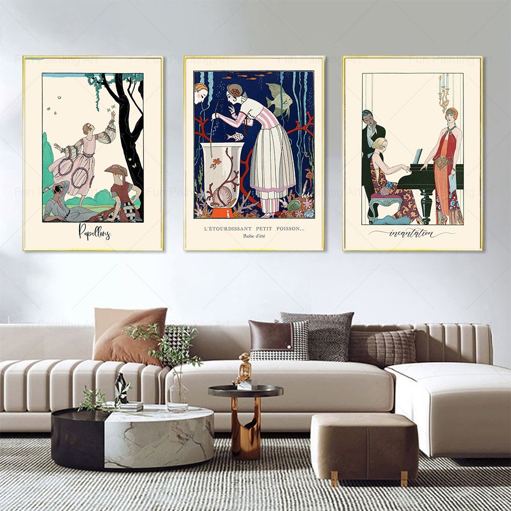 Vintage Fashion Magazine Covers - 빈티지 인쇄 1920 년대 프랑스 패션