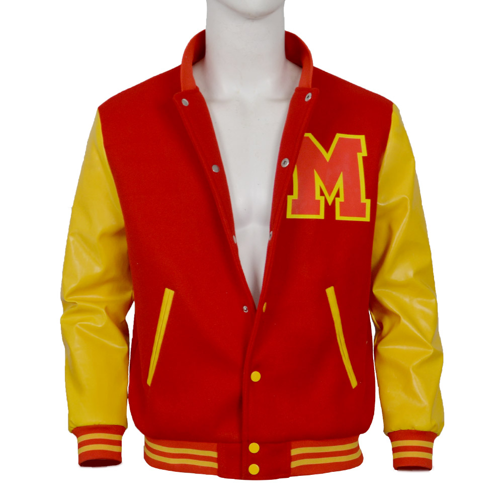 Varsity Jacket Wool - 마이클 잭슨 코스프레 바시티 재킷 레드