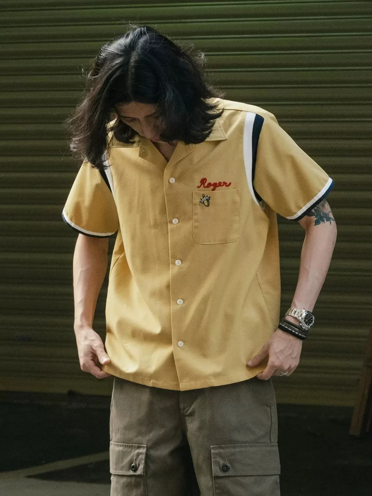 남성용 주식 레트로 볼링 셔츠, 로커빌리 하와이안 비치 - Bowling Shirt Camp 리뷰 및 가격
