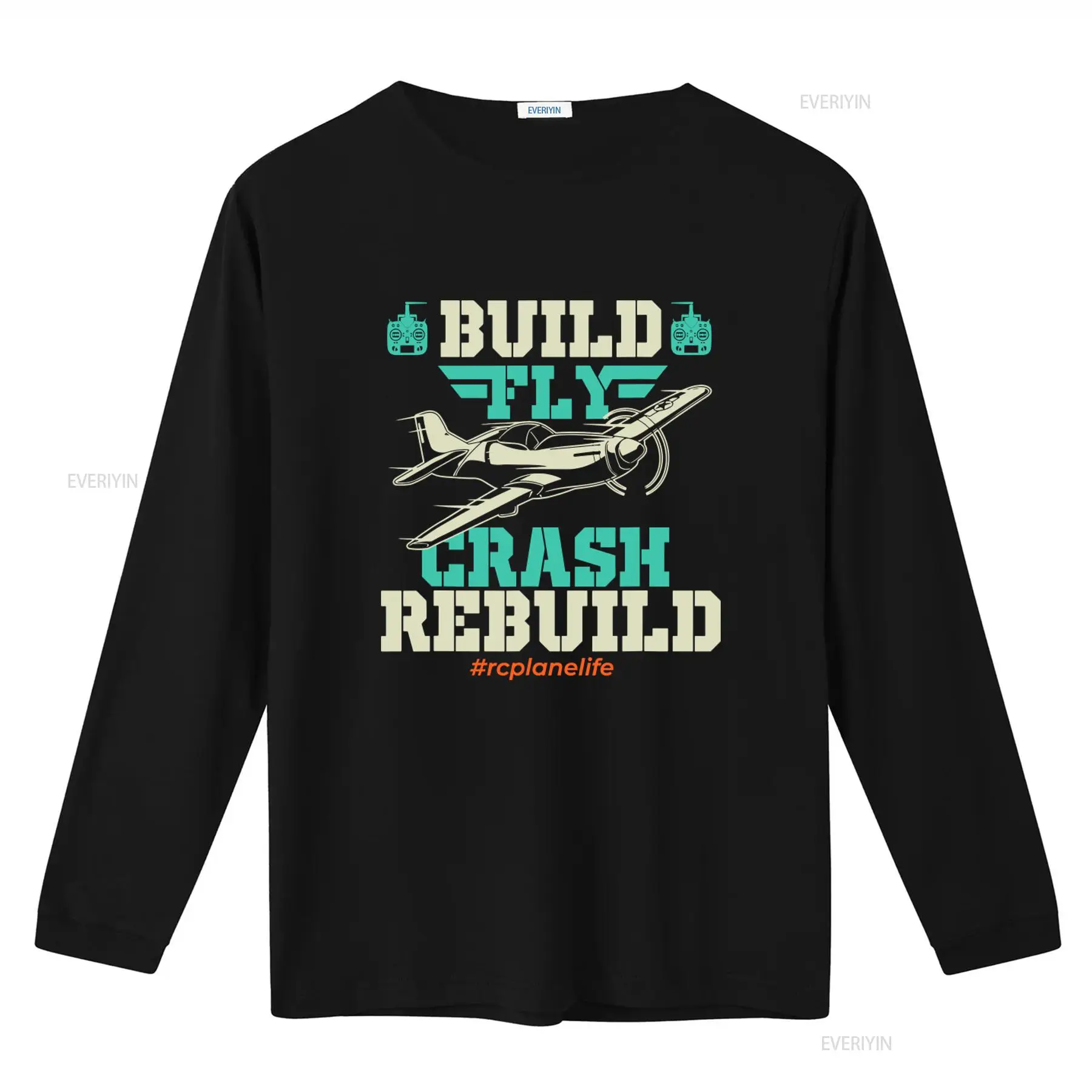 빌드 플라이 크래시 리빌드 RC 비행기 조종사 티셔츠  - Vintage Fashion Build 리뷰 및 가격