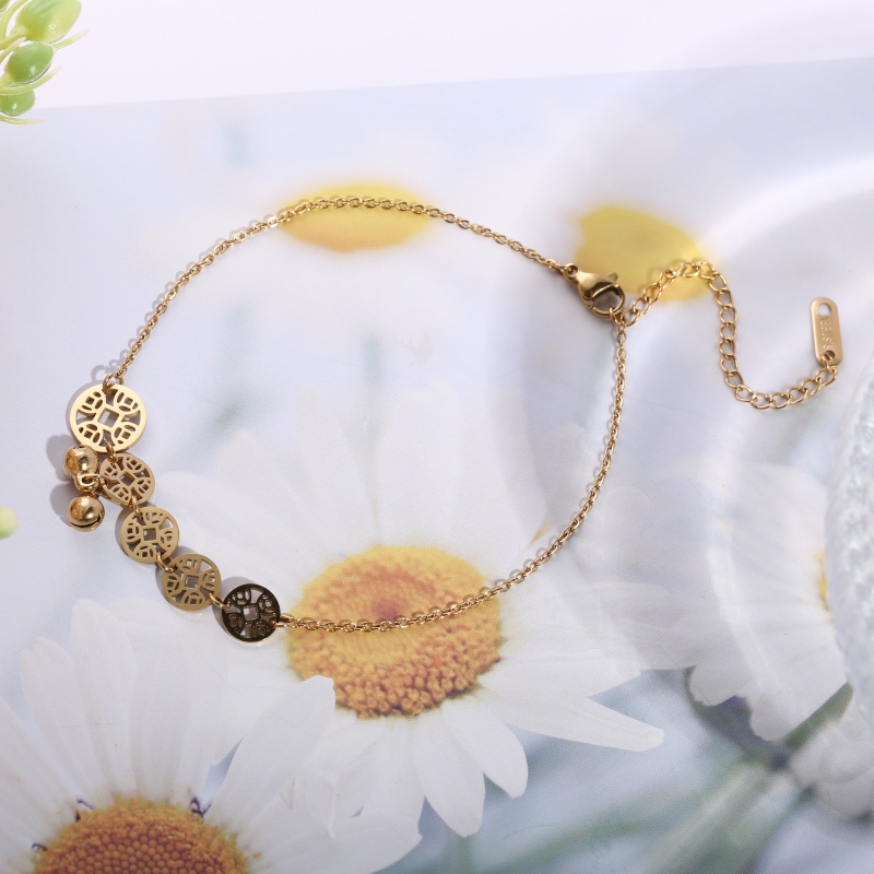 18K 금도금된 속이 빈 구리 코인 벨이 있는 1피스  - Vintage Fashion Market 리뷰 및 가격