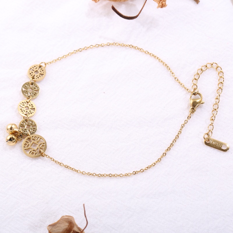 18K 금도금된 속이 빈 구리 코인 벨이 있는 1피스  - Vintage Fashion Market 리뷰 및 가격