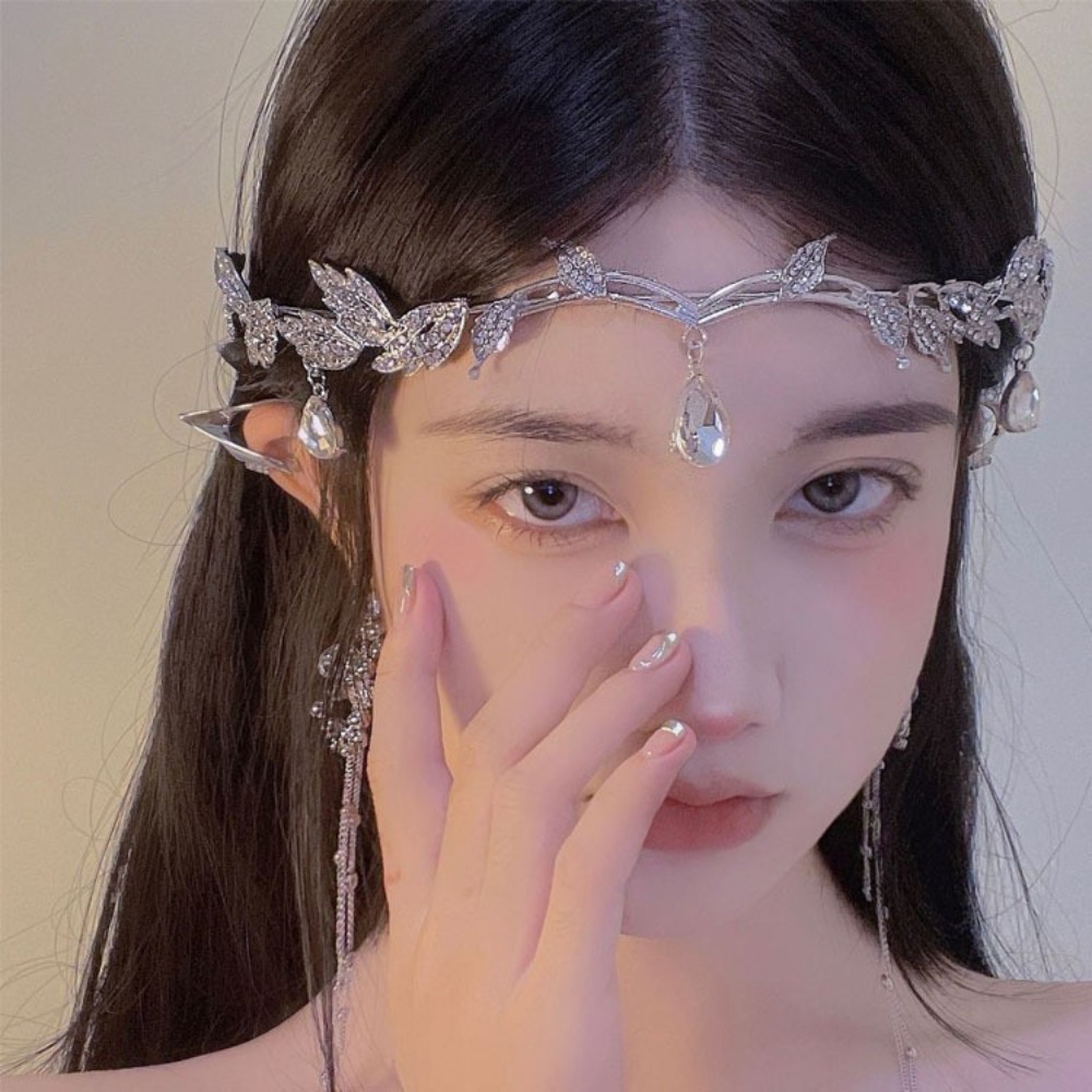 빈티지 요정 왕관 티아라 크리스탈 잎 엘프 티아라 반다 - Vintage Fashion Guild 리뷰 및 가격