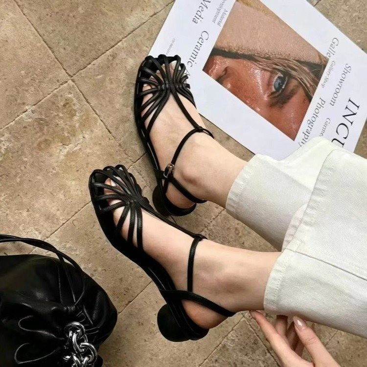 프랑스 스타일 빈티지 직조 토 샌들 2026 여름 신상 - Vintage And Modern Fashion 리뷰 및 가격