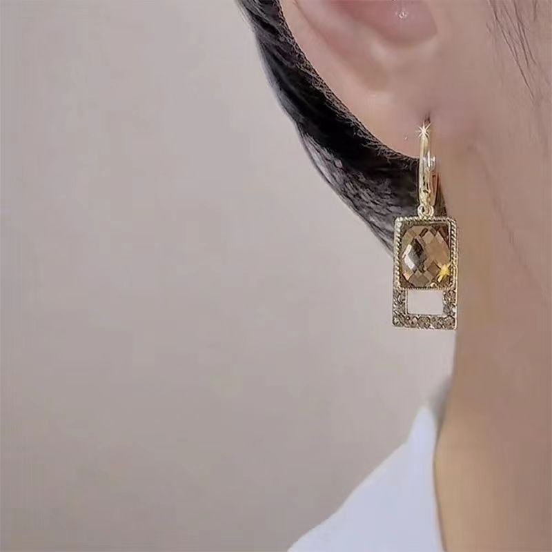 925 실버 바늘 한국 패션 지르콘 드롭 귀걸이 여성용 - Vintage Fashion Guild 리뷰 및 가격
