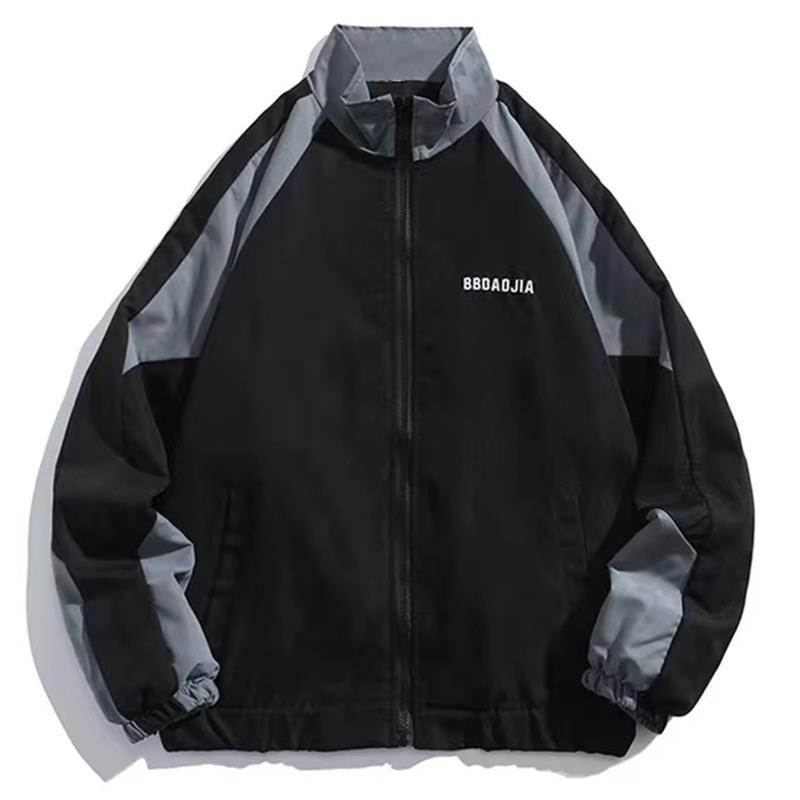 힙합 남성용 바시티 재킷 하이 스트리트 패치워크 컬러  - Varsity Jacket Wool 리뷰 및 가격