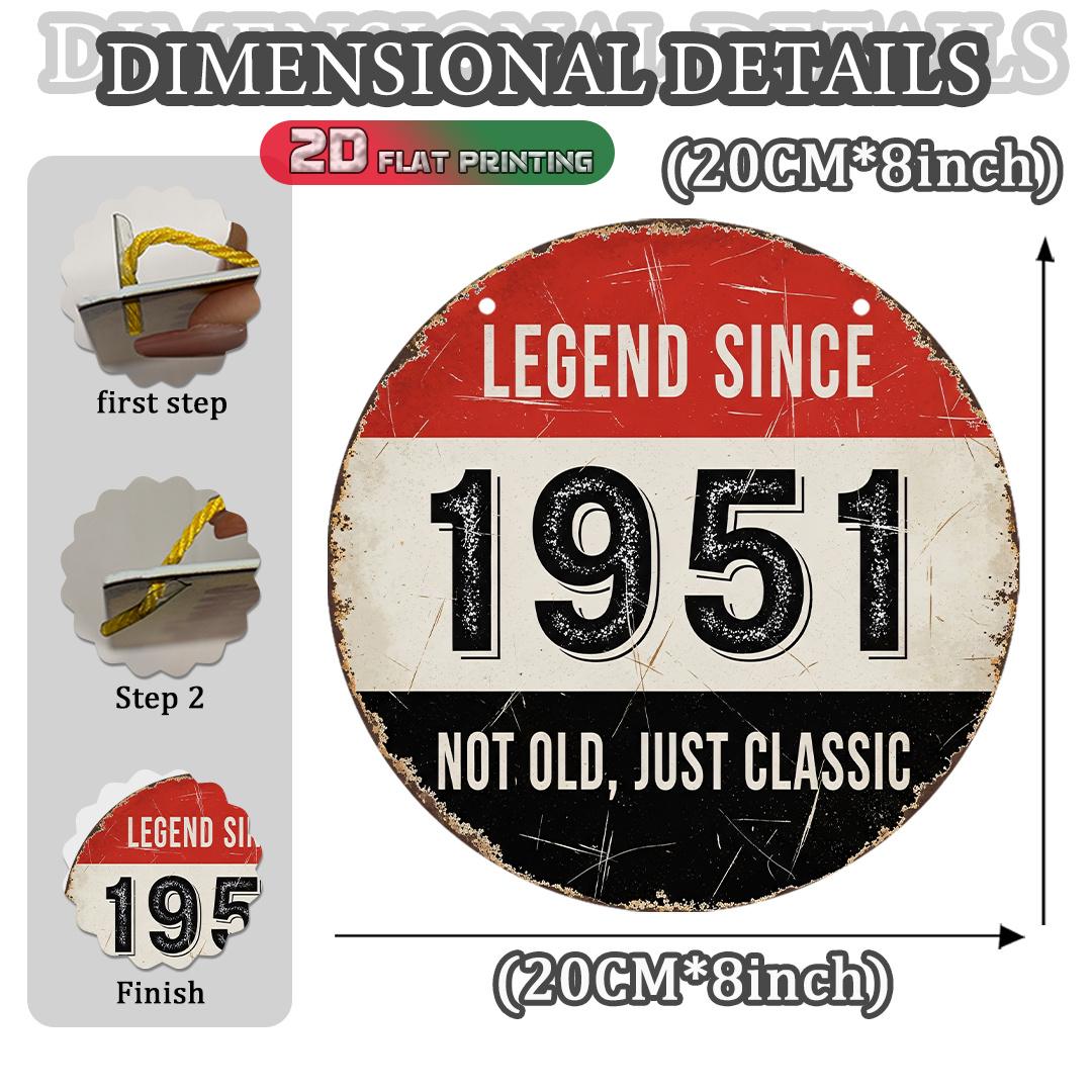 2D 평면, 1개 1951 빈티지 알루미늄 간판 - 8 - Vintage Fashion Plates 리뷰 및 가격