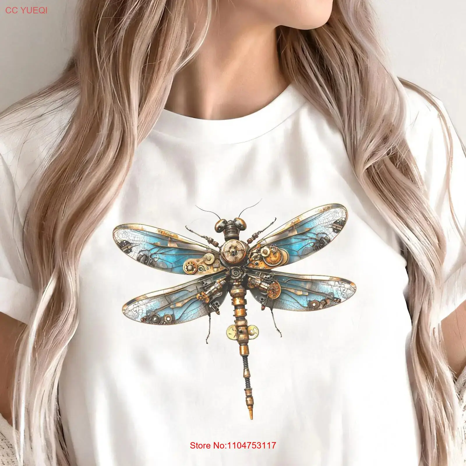 스팀펑크 잠자리 티셔츠 빈티지 곤충 레트로 버그 고딕  - Vintage Fashion Bug 리뷰 및 가격